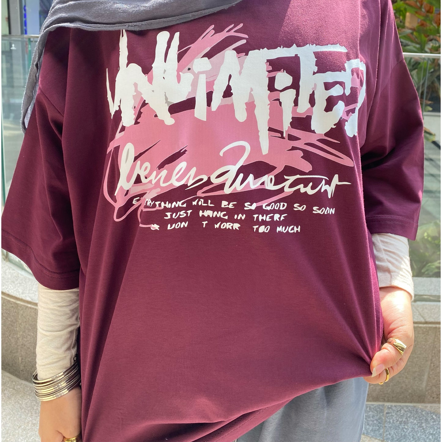 Street Font Oversized T-shirt