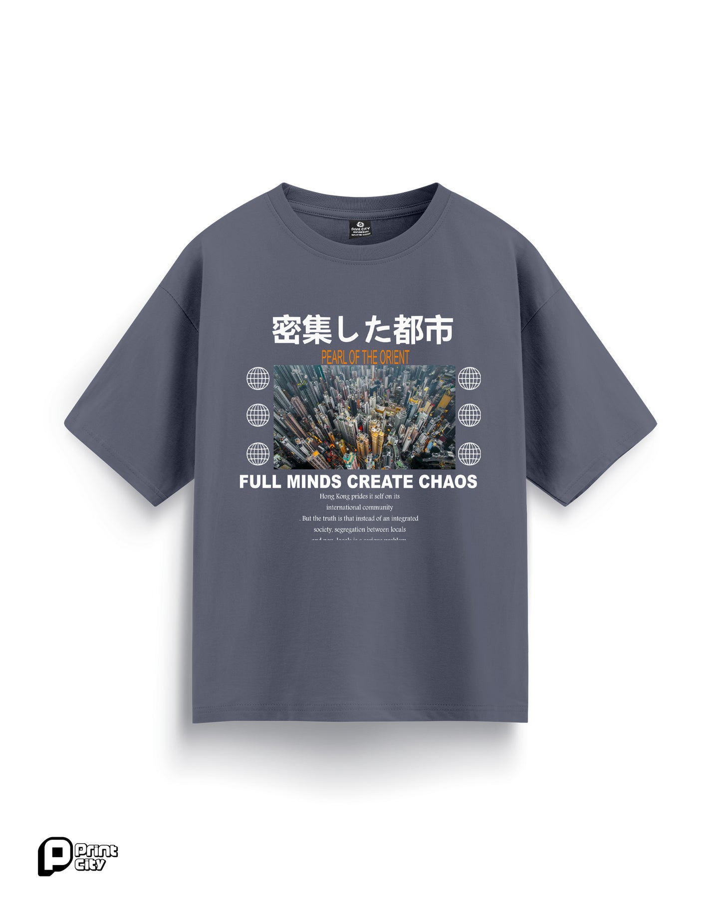 密集した都市- Boulevard Oversized T-Shirt