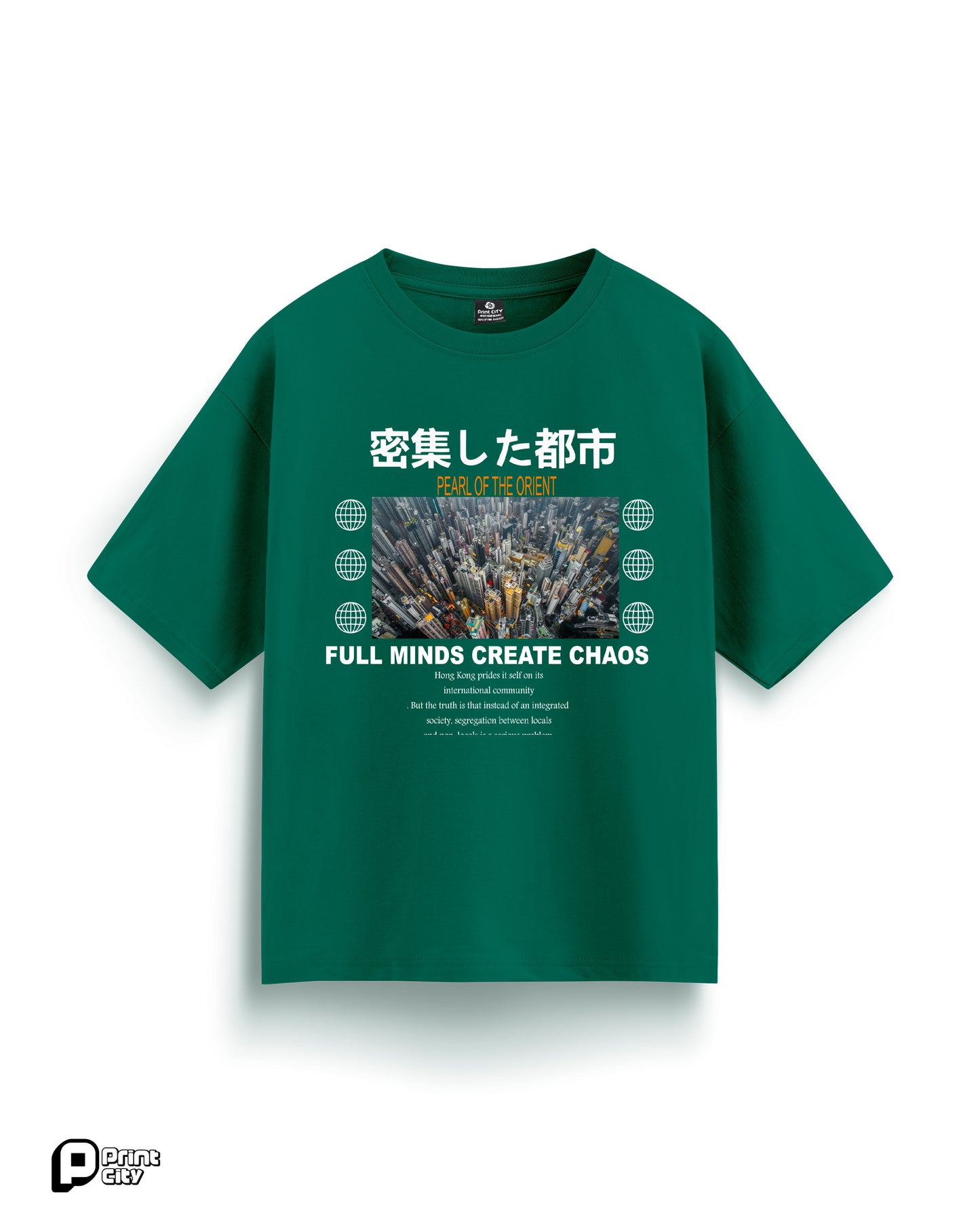 密集した都市- Boulevard Oversized T-Shirt